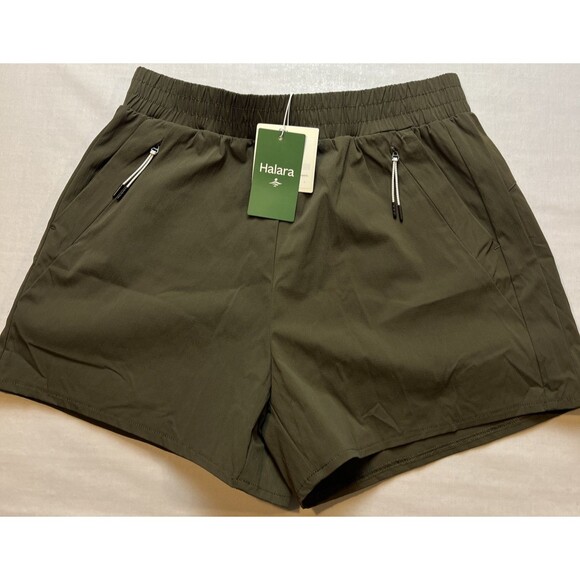 HALARA Pants - Halara Nylon Women’s Short Zipper Pockets Medium NWT